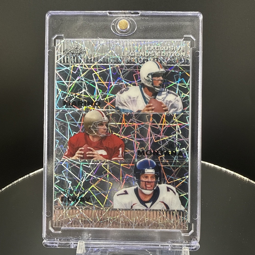 2024 Leaf Metal Marino Montana Elway Trio Silver SSP /25